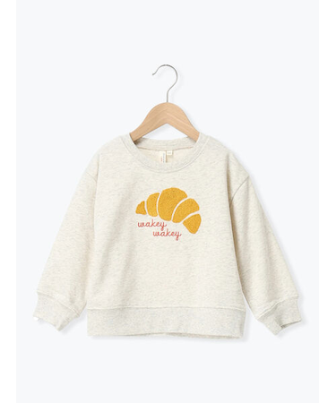 クロワッサンさがら刺繍トレーナー