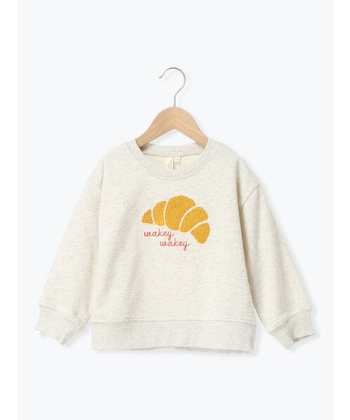 クロワッサンさがら刺繍トレーナー