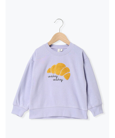 クロワッサンさがら刺繍トレーナー