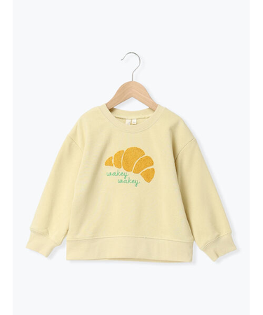 クロワッサンさがら刺繍トレーナー