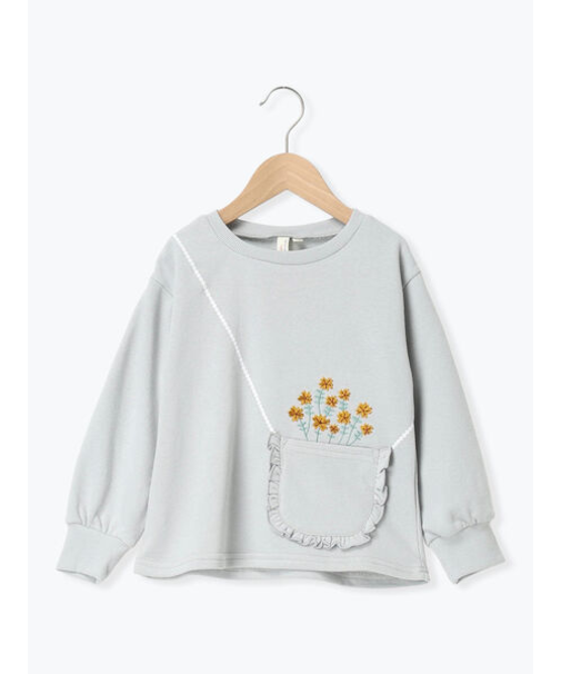 ポシェット付きトレーナー