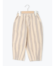 ストライプ柄コクーンパンツ