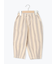 ストライプ柄コクーンパンツ