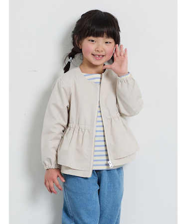 【撥水】ティアードブルゾン