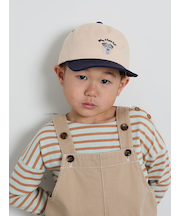 ハリネズミ刺繍ボーダーカットソー