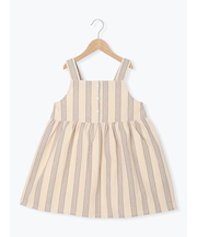 ストライプ柄ジャンバースカート