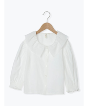 フリル襟ブラウス