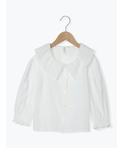 フリル襟ブラウス