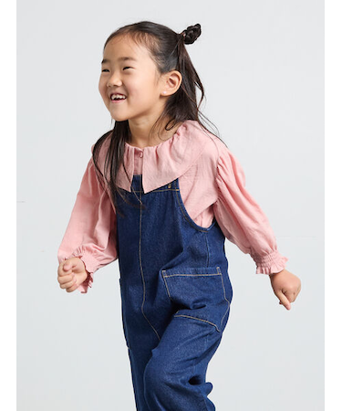 フリル襟ブラウス