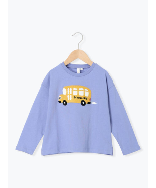 スクールバスさがら刺繍ロンT