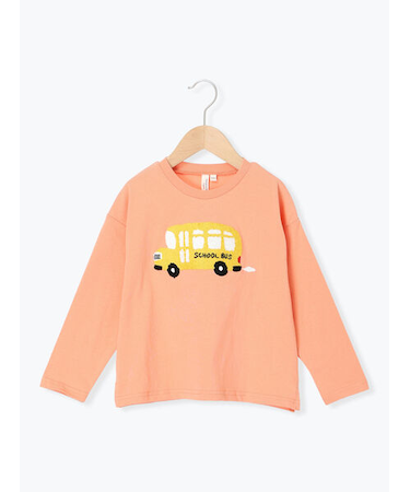 スクールバスさがら刺繍ロンT