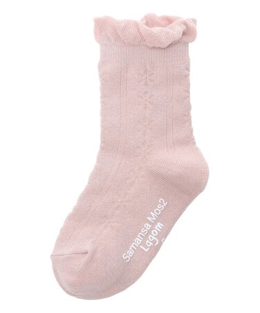 透かし編みソックス