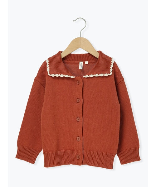 襟付きニットカーディガン｜サマンサモスモス ラーゴムの通販｜&mall