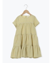 ☆チェック柄ティアードワンピース