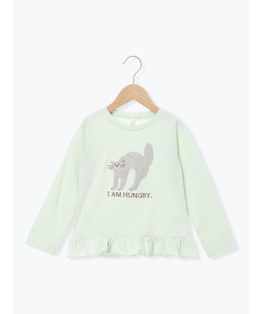 ネコさがら刺繍ロンT