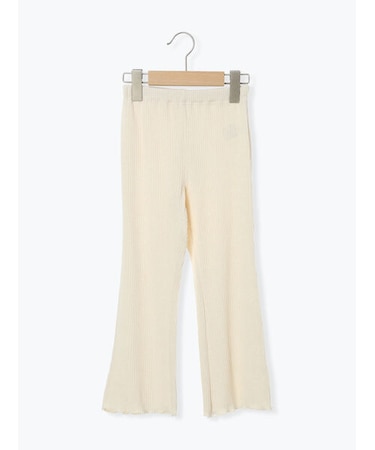 針抜きテレコフレアパンツ