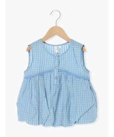 チェックバルーンブラウス(セットアップ可)