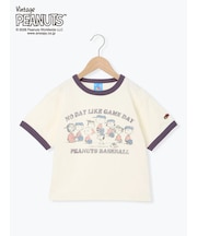 【FRUIT OF THE LOOM】PEANUTS プリントリンガーT