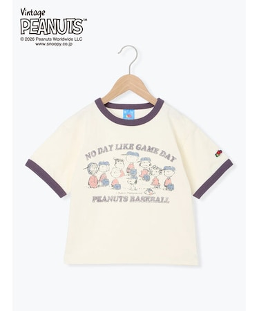 【FRUIT OF THE LOOM】PEANUTS プリントリンガーT