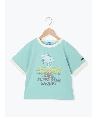 【FRUIT OF THE LOOM】PEANUTS プリントリンガーT