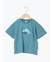【吸水速乾】サメ刺繍Tシャツ