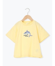 【吸水速乾】サメ刺繍Tシャツ