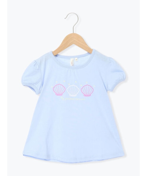 【吸水速乾】貝殻プリントTシャツ