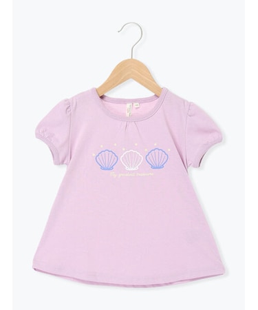 【吸水速乾】貝殻プリントTシャツ