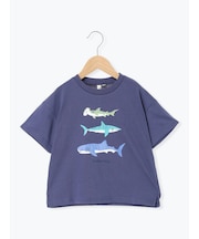 【吸水速乾】サメプリントTシャツ