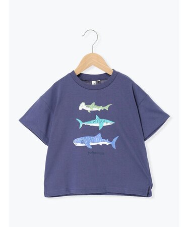 【吸水速乾】サメプリントTシャツ