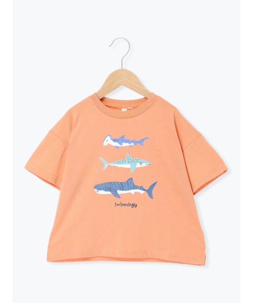 【吸水速乾】サメプリントTシャツ