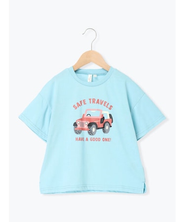 【吸水速乾】車プリントTシャツ