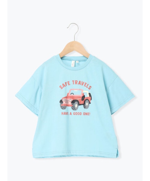 【吸水速乾】車プリントTシャツ