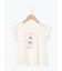 【吸水速乾】プリンプリントフリル袖Tシャツ