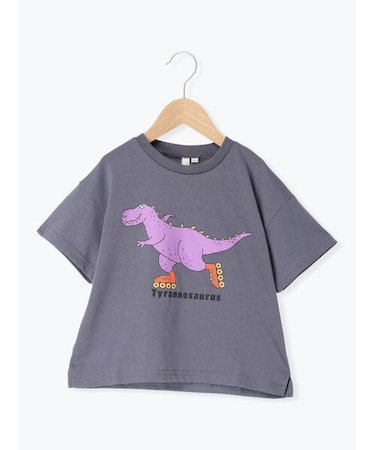 【吸水速乾】恐竜プリントTシャツ