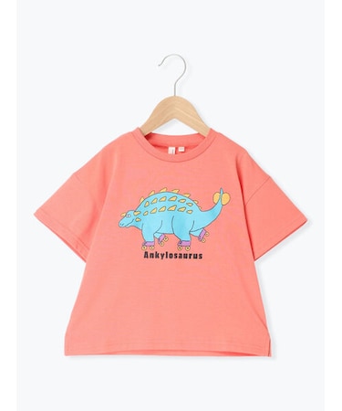 【吸水速乾】恐竜プリントTシャツ