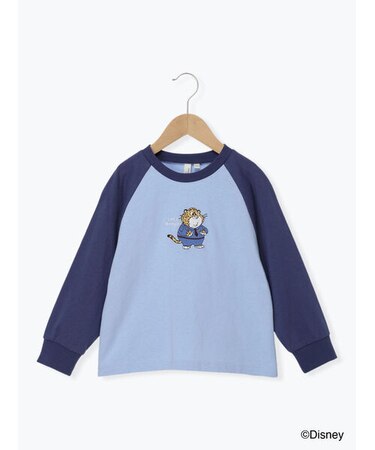【Disney】ズートピア/刺繍入りラグランロンT