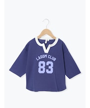ナンバープリント7分袖Tシャツ