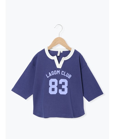 ナンバープリント7分袖Tシャツ