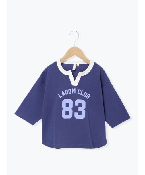 ナンバープリント7分袖Tシャツ