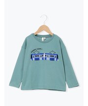 電車さがら刺繍ロンT
