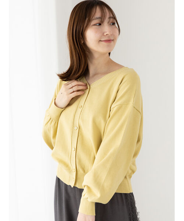 前後2WAY金釦カーディガン