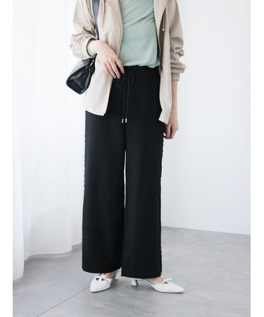 サイドレースイージーパンツ