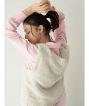 前後2WAYラメシャギーベスト《2025spring catalog item》