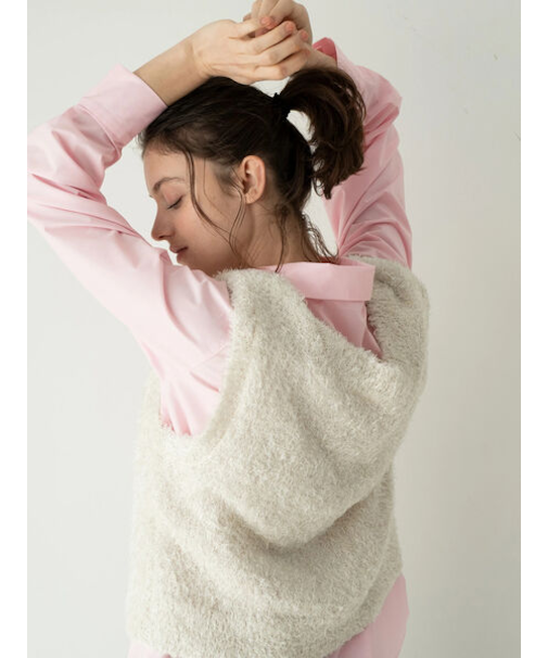 前後2WAYラメシャギーベスト《2025spring catalog item》