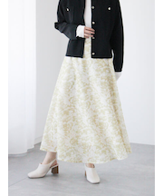 メッシュフラワーフレアスカート《2025spring catalog item》