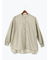 メタル釦バンドカラーオーバーシャツ