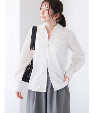 ジップアップシャツ《2025spring catalog item》