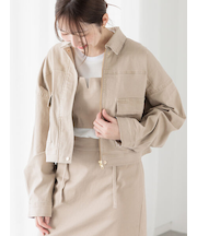 クロップドジャケット(セットアップ可)《2025spring catalog item》