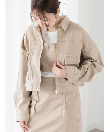 クロップドジャケット(セットアップ可)《2025spring catalog item》
